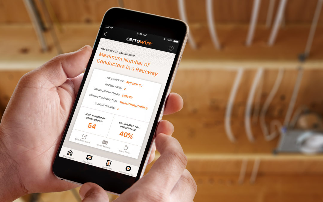 Cerrowire launches new Raceway Fill Calculator App